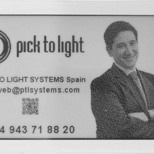 Pick to Light logo on business card
